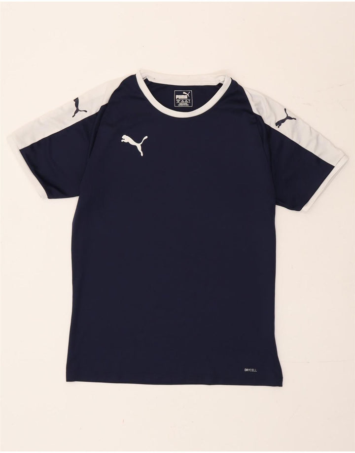 Tricou pentru bărbați Puma Top mic, bleumarin, color block