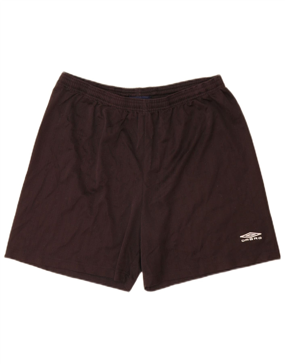 Pantaloni scurți sport Umbro pentru bărbați, poliester cu dungi mari, negru