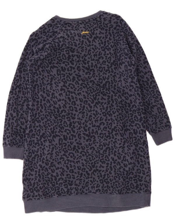 Rochie Jumper cu mânecă lungă pentru femei Joules UK 12 Medium Bleumarin Animal Print