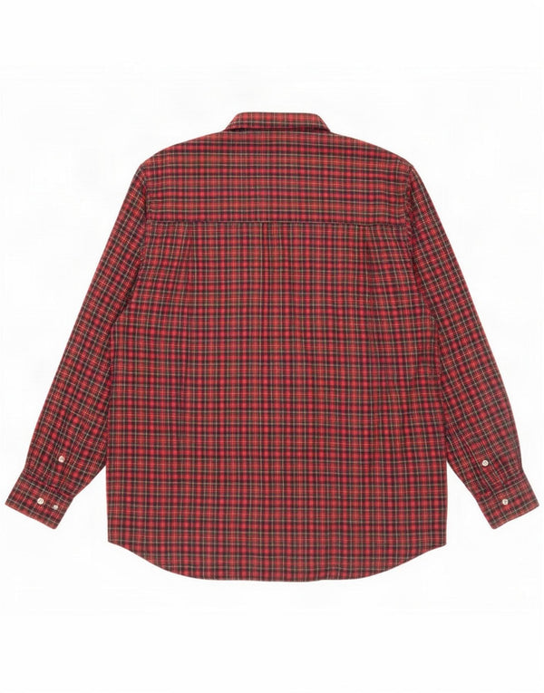 Rosengarten Bărbați Flanel Cămașă Dimensiune 41/42 Mare, roșu Check Bumbac