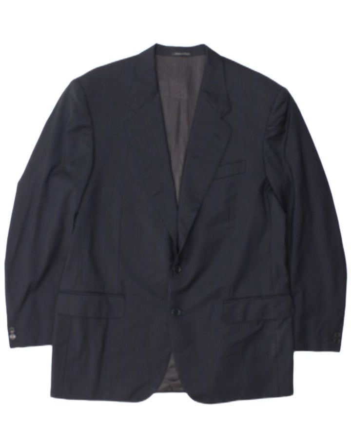 Jachetă blazer pentru bărbați Pierre Cardin cu 2 nasturi UK 36 Mic, viscoză bleumarin