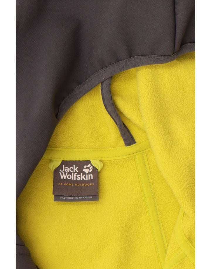 Jack Wolfskin jachetă de vânt cu glugă pentru bărbați UK 48 2XL poliester gri