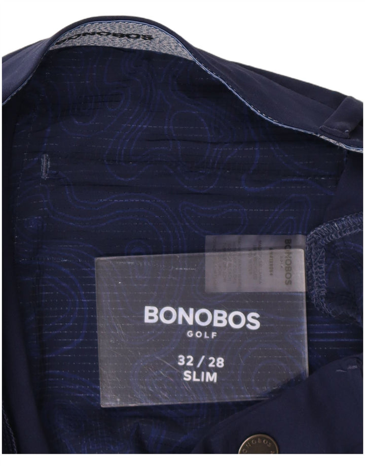 BONOBOS Pantaloni Chino Slim Fit pentru bărbați L32 L28 Poliester bleumarin