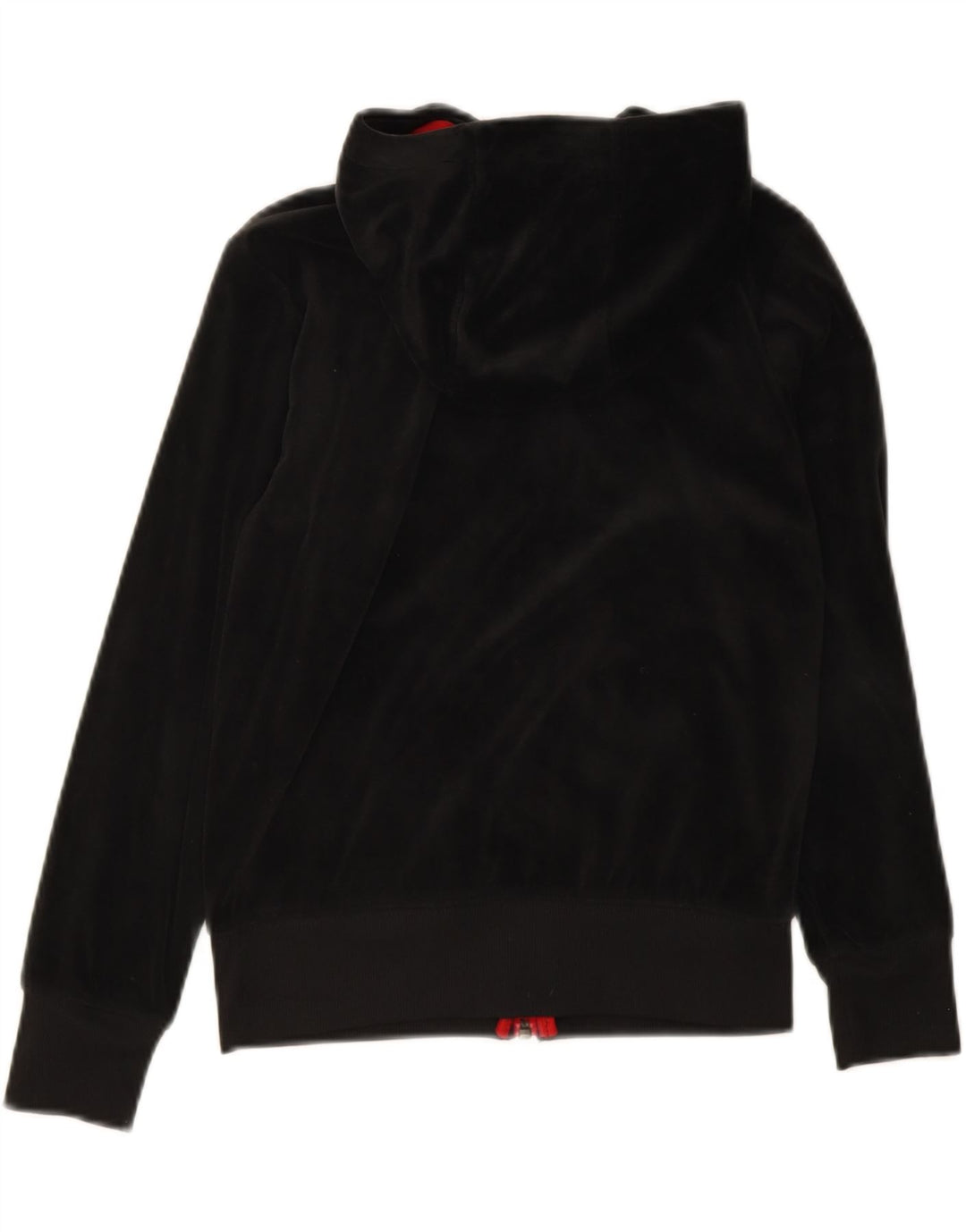 JORDAN Girls Zip Hoodie Sweater 8-9 Years Small  Black Polyester Vintage Jordan and Second-Hand Jordan from Messina Hembry 