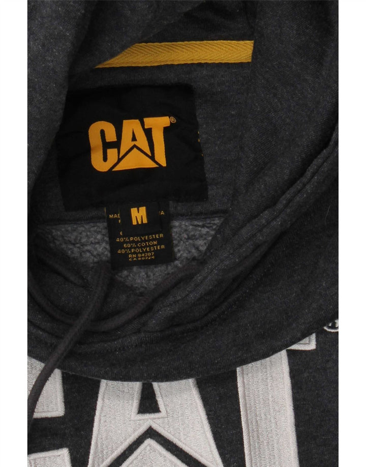 CAT Pulover grafic pentru bărbați din bumbac, gri mediu
