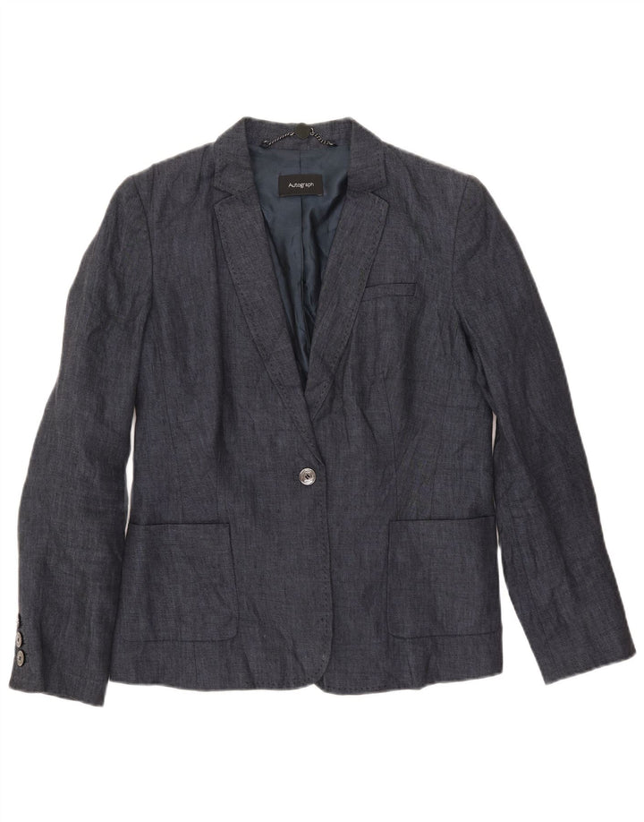 Jachetă pentru femei Marks & Spencer Autograph Blazer UK 12 Medium Bleumarin