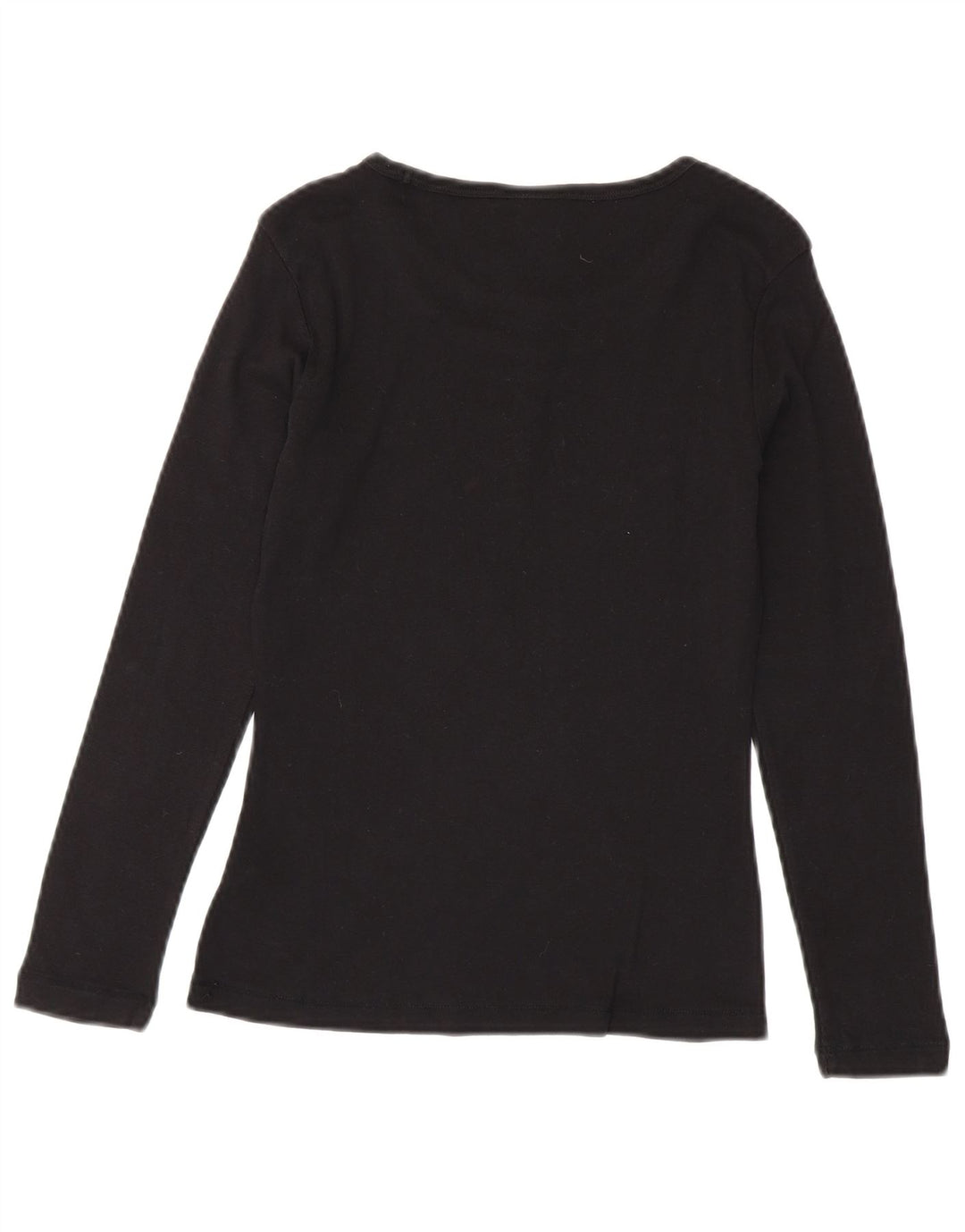 Champion Womens Heritage Classics Top cu mânecă lungă UK 12 Medium Black Bumbac