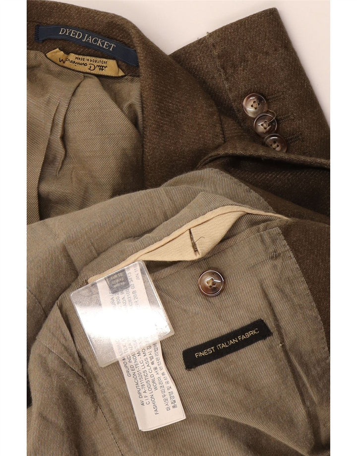 Massimo Dutti Jachetă pentru bărbați cu 2 nasturi UE 50 Lână maro mare