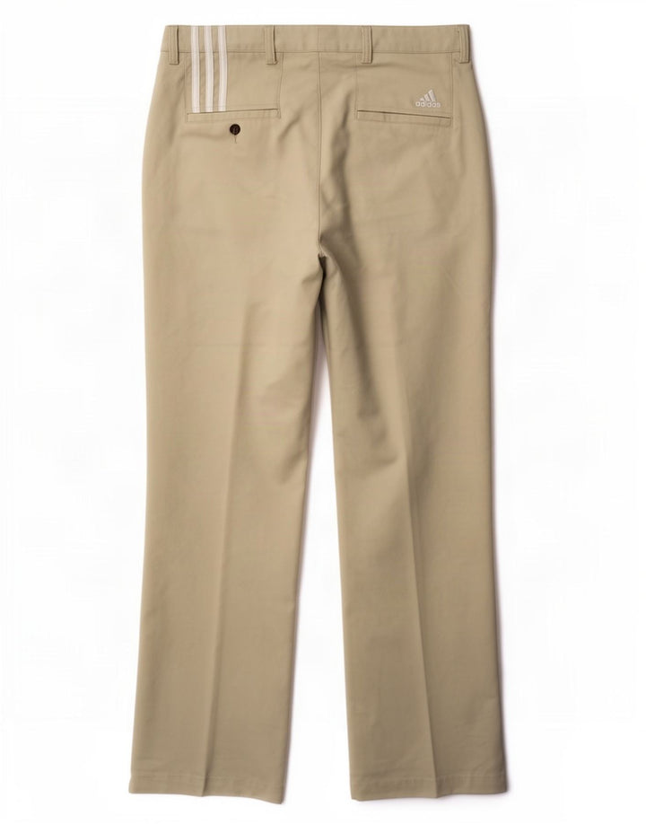 Pantaloni chino drepți Climacool Adidas pentru bărbați W36 L32 poliester bej