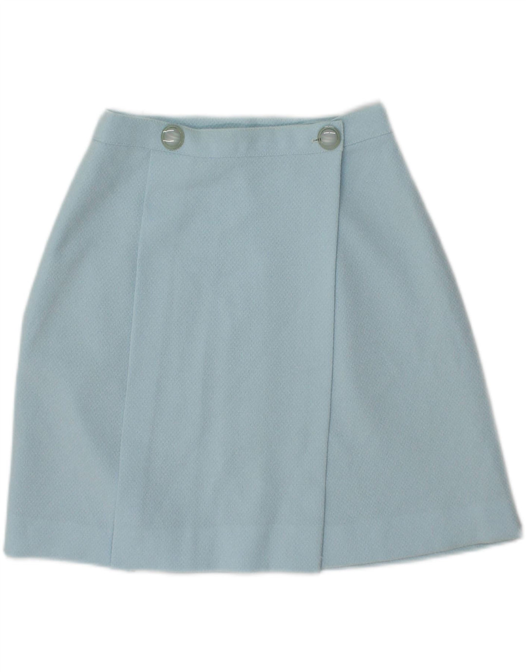 VINTAGE Womens Mini Wrap Skirt W24 XS Blue