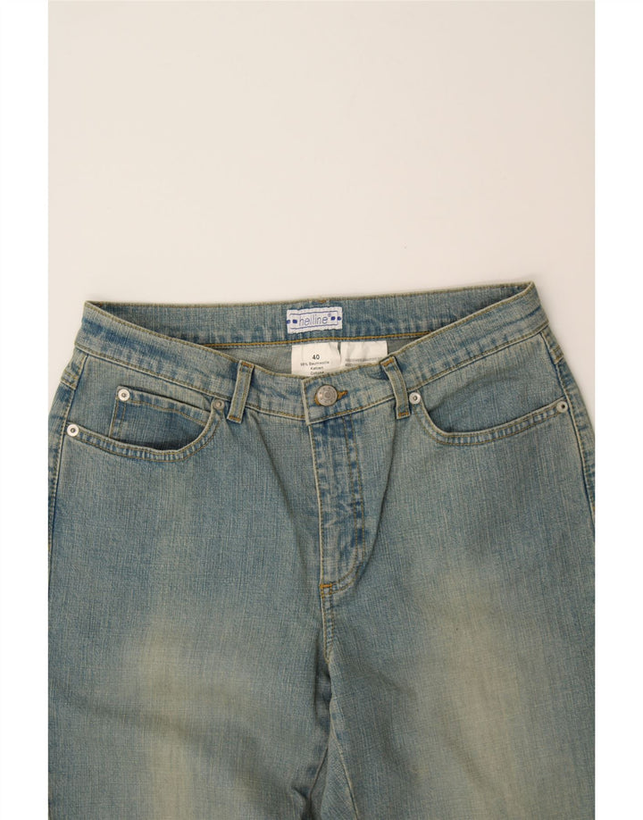 HELLINE Womens Flared Jeans EU 40 Medium W30 L33 Blue Cotton Vintage HELLINE and Second-Hand HELLINE from Messina Hembry 