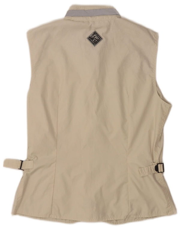 Tucano Urbano Womens Utility Gilet UK 16 Large Beige Polyester