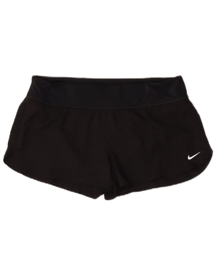 Pantaloni scurti sport Nike pentru femei UK 16, mari, negru, poliester