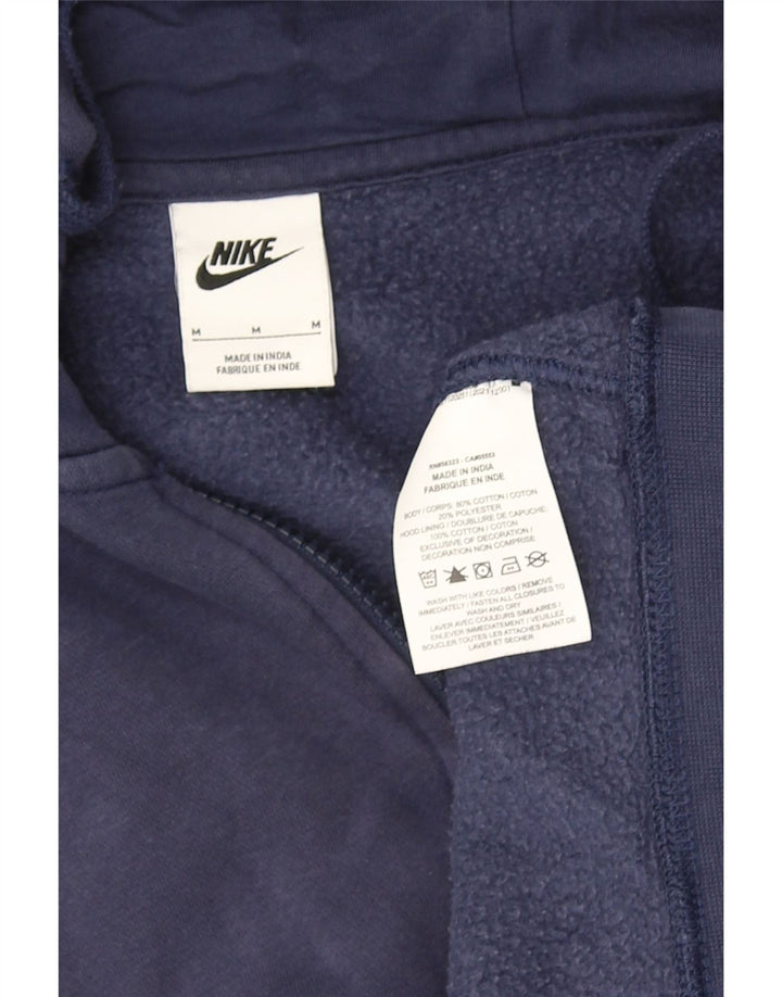Pulover NIKE pentru bărbați, cu fermoar, bumbac, albastru, mediu