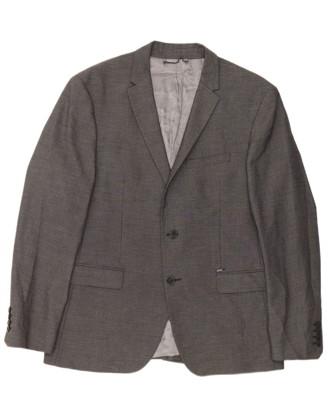Blazer pentru bărbați Zara cu 2 nasturi Mărimea 54 XL Poliester gri