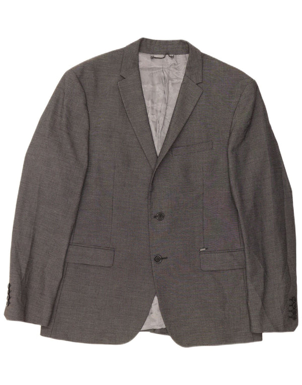 Blazer pentru bărbați Zara cu 2 nasturi Mărimea 54 XL Poliester gri