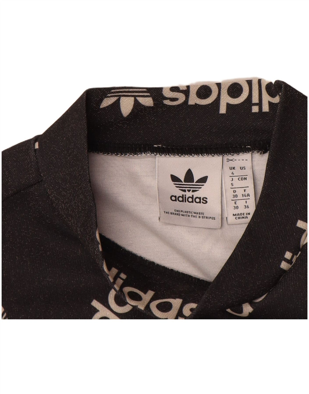 Rochie tricou cu mânecă lungă pentru femei ADIDAS UK 4 XS Negru