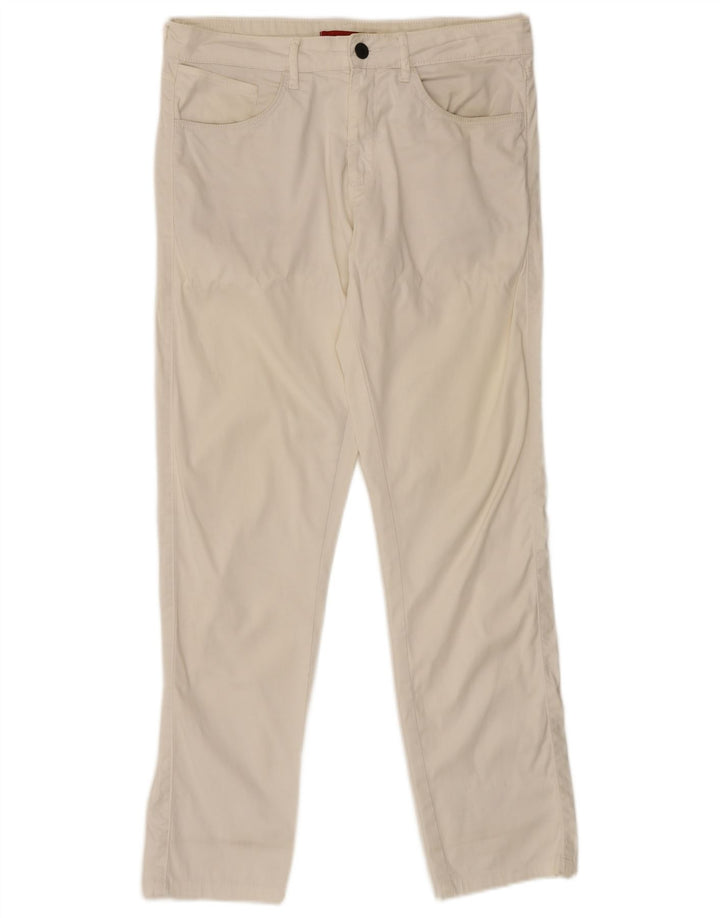 Pantaloni casual slim pentru bărbați Zara EU 40 Medium L31 L29 Alb