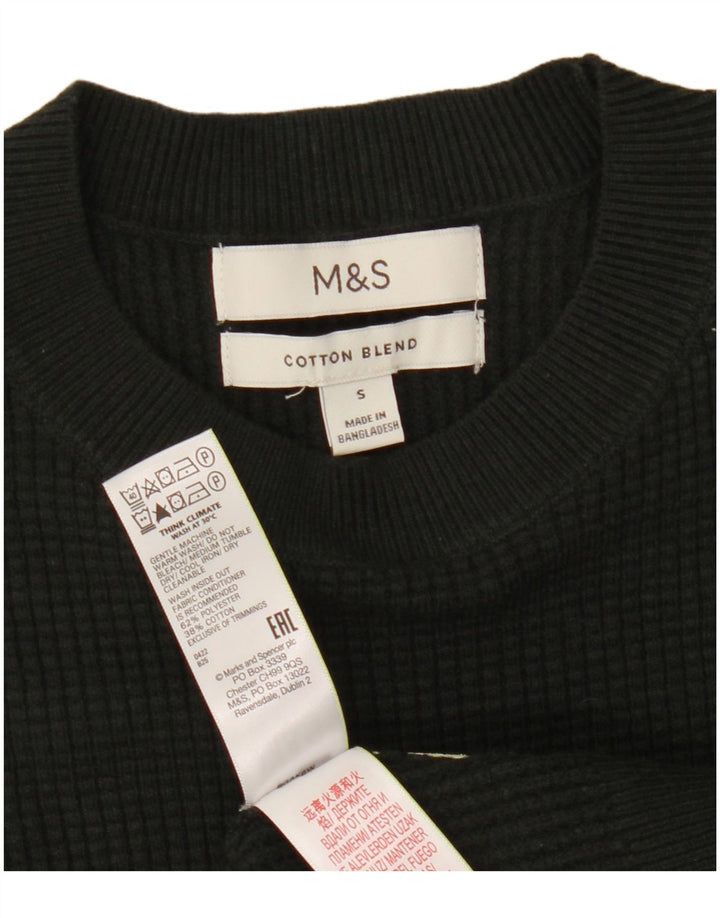 Pulover pentru bărbați Marks & Spencer, cu gât crew, poliester mic kaki