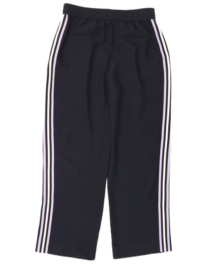 Whistles Pantaloni de trening pentru femei UK 12 Medium Bleumarin Poliester cu dungi