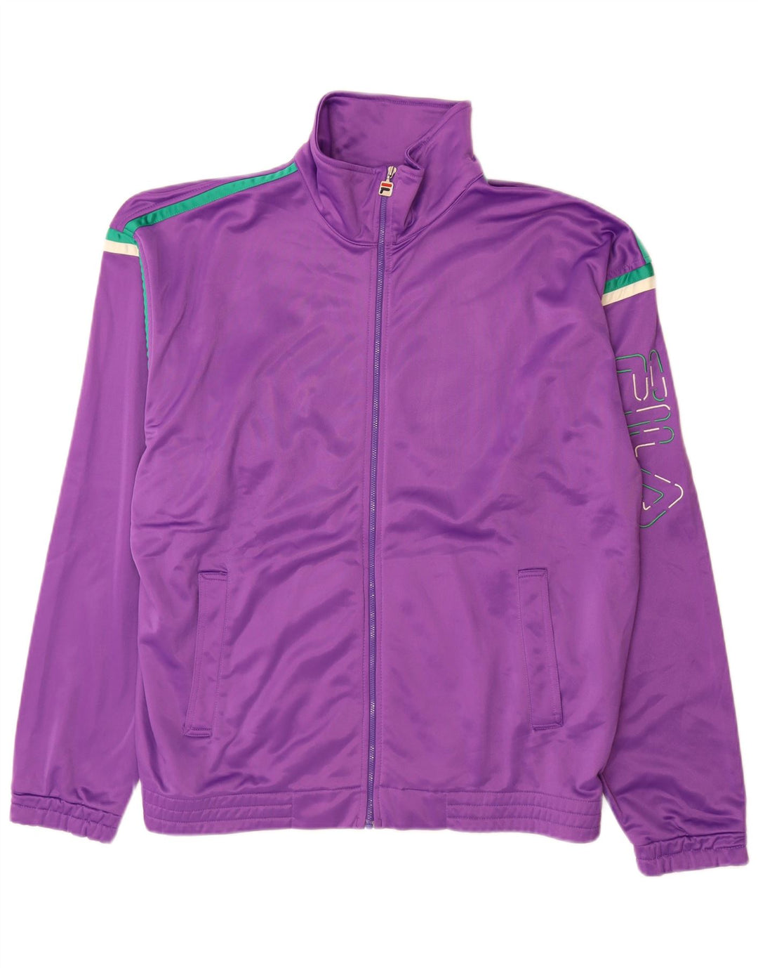 Jachetă de top pentru trening cu grafică pentru bărbați Fila IT 56 2XL Poliester violet