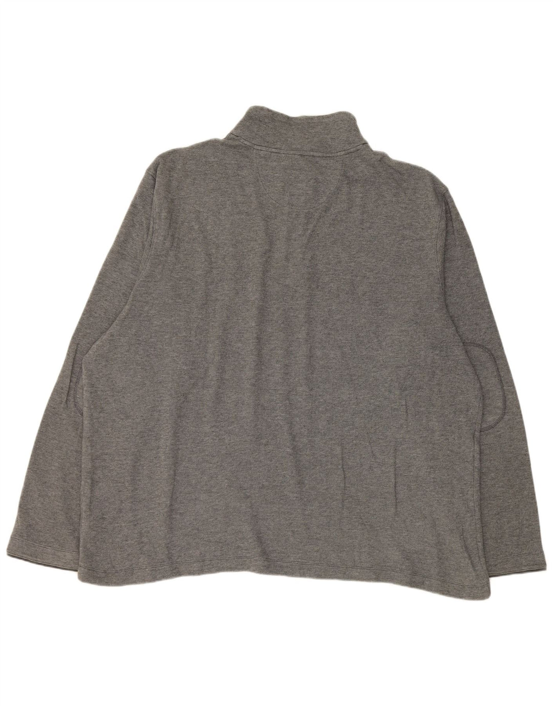 Pulover pentru bărbați Marks & Spencer, cu fermoar și gât, UK 47/49 2XL, gri