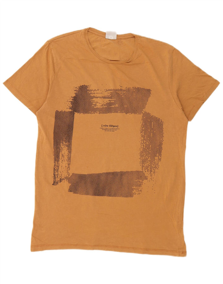 Tricou grafic Jack & Jones pentru bărbați Top mare galben