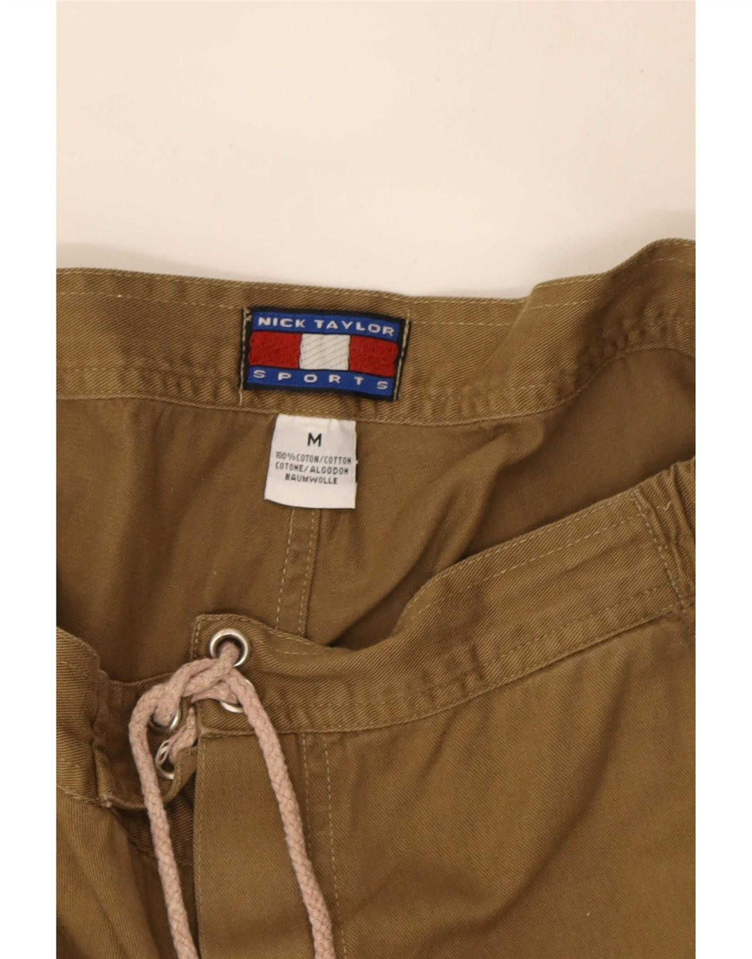 Pantaloni scurți cargo Nick Taylor pentru bărbați, medii W32, bumbac maro