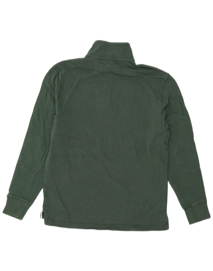 Hanorac pentru bărbați J. Crew, cu fermoar, cu gât, din bumbac verde mic