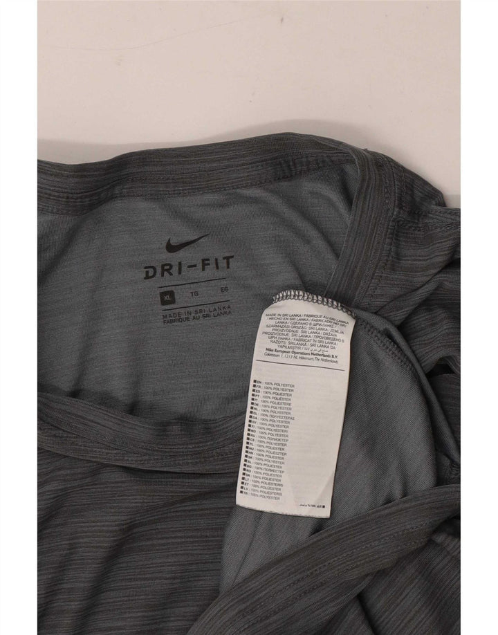 Tricou pentru bărbați Nike Dri Fit Top XL Gri poliester cu pături