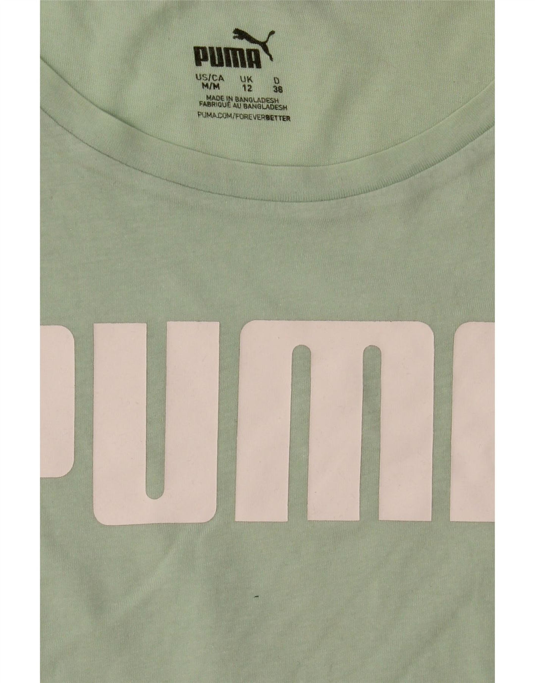 Tricou grafic Puma pentru femei Top UK 12 Medium Green