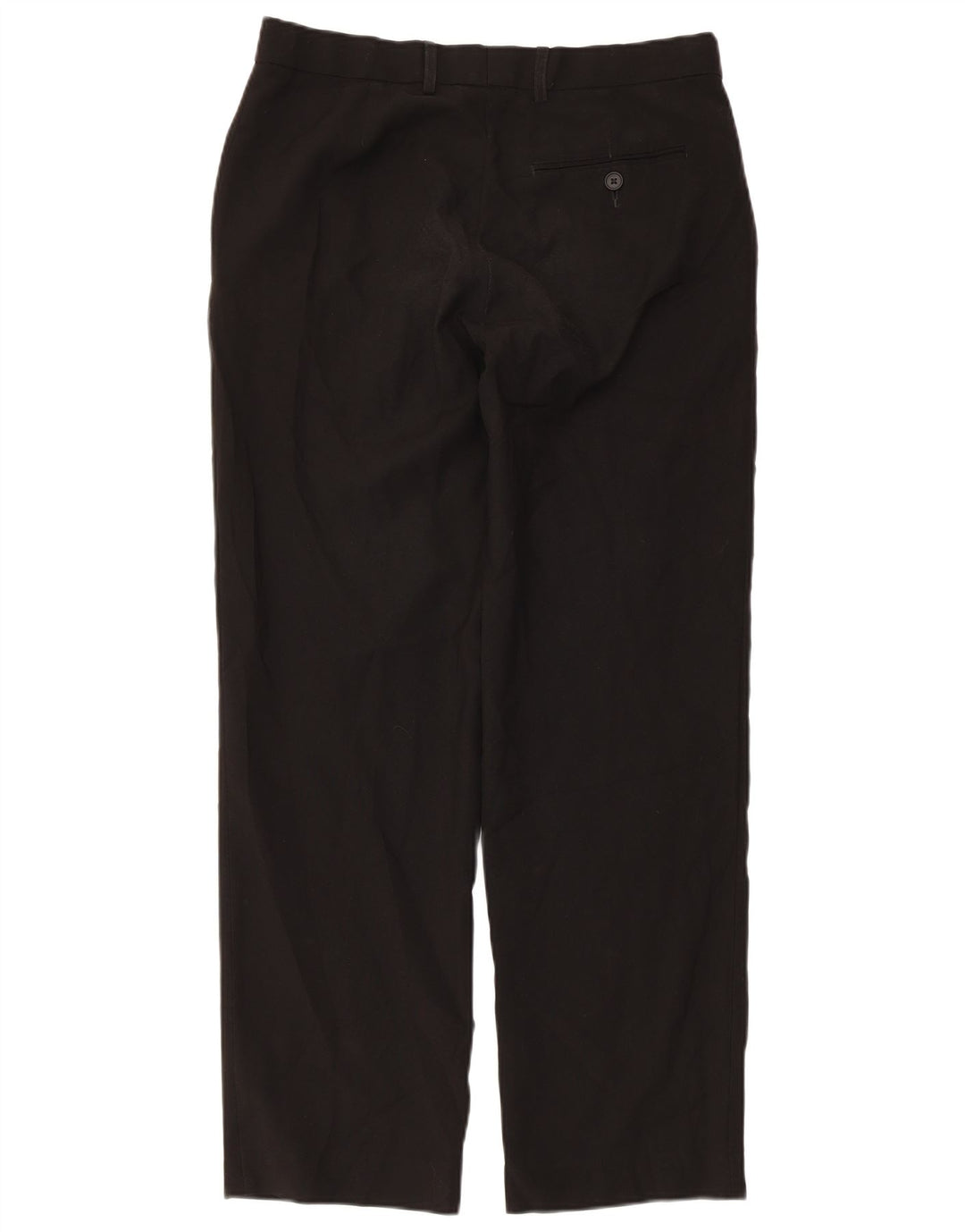 Marks & Spencer Pantaloni de costum pentru bărbați, drepti, cu croiala normală, L32 L31, negri