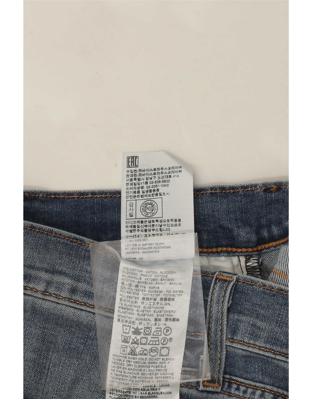 Blugi conici pentru bărbați Levi's 512 Slim Tapered W29 L32 Blue Bumbac