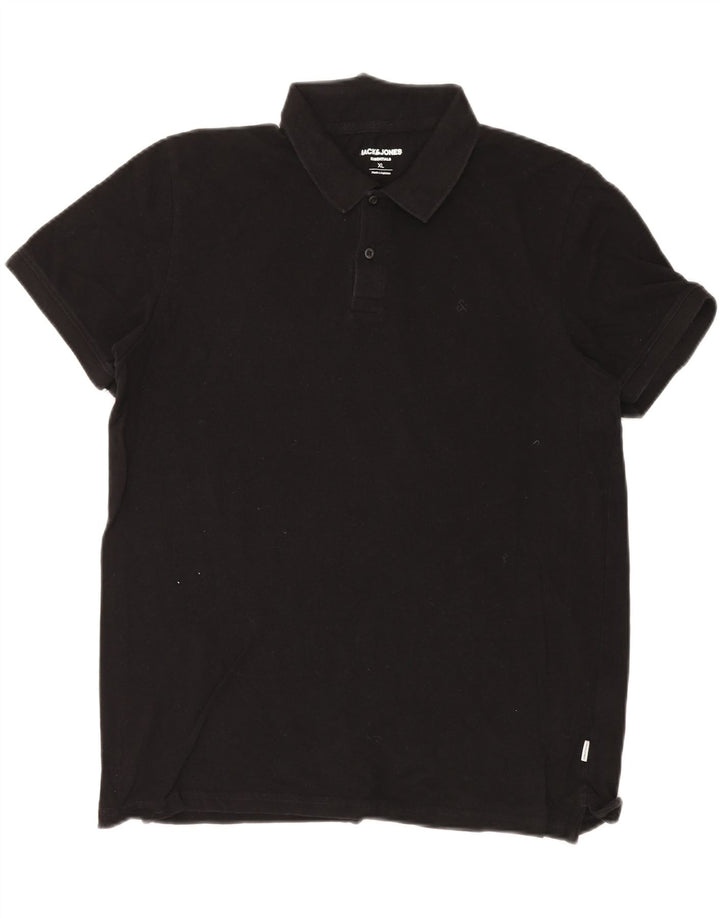 JACK & JONES Tricou polo pentru bărbați XL bumbac negru