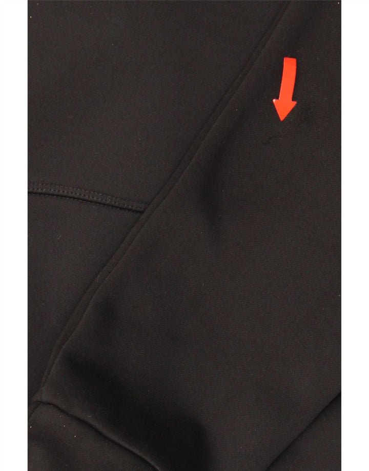 Pulover Adidas pentru bărbați, cu fermoar, poliester mic, negru