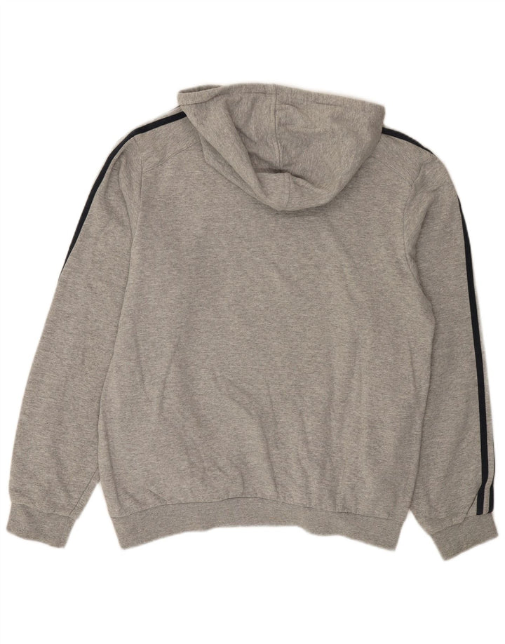 Pulover Adidas pentru bărbați, bumbac cu pete, gri mediu
