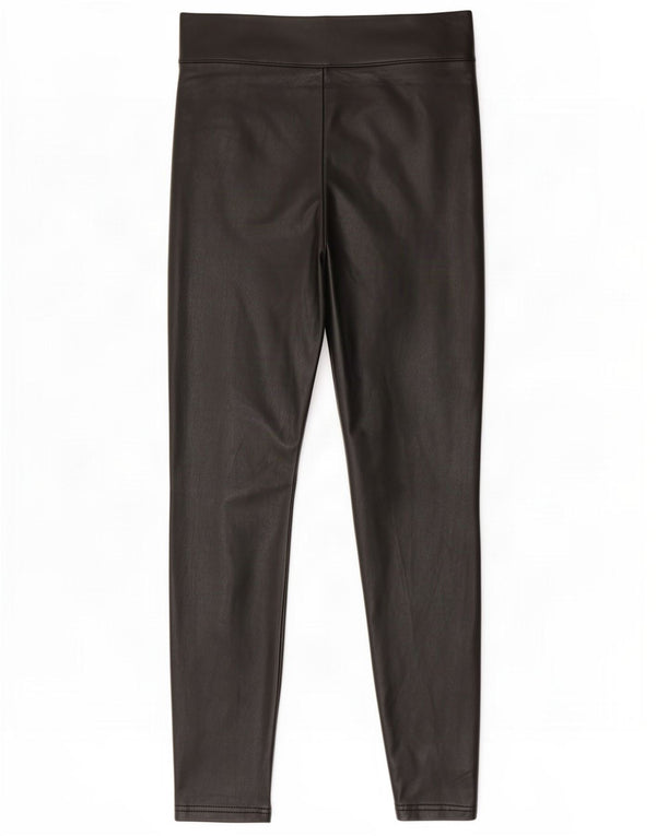 Jambiere din piele artificială pentru femei Marks & Spencer UK 8 Small W26 L28 Negru