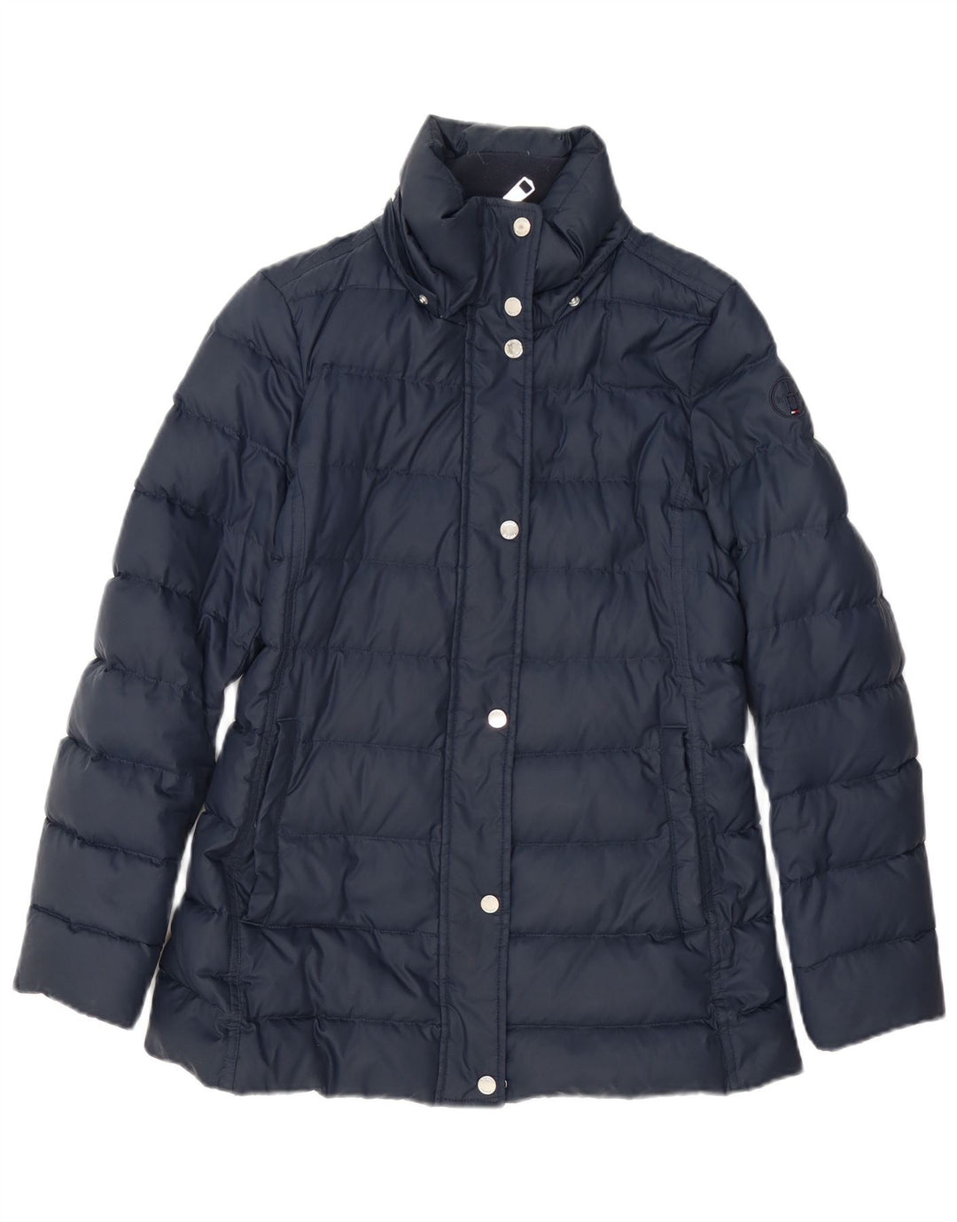 Palton căptușit supradimensionat pentru femei Tommy Hilfiger UK 10 Poliester bleumarin mic