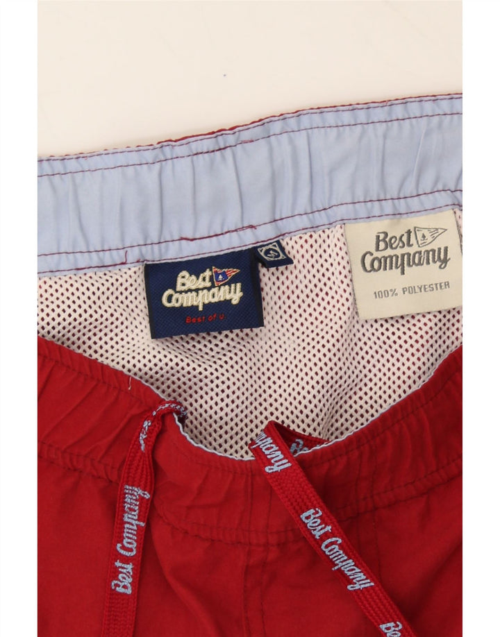 BEST COMPANY Mens Swimming Shorts Medium Red Polyester Vintage Best Company and Second-Hand Best Company from Messina Hembry 