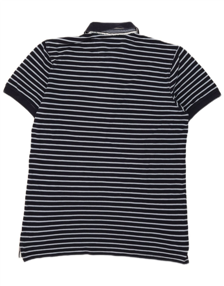 Cămașă polo Massimo Dutti pentru bărbați, mare, bleumarin, cu dungi