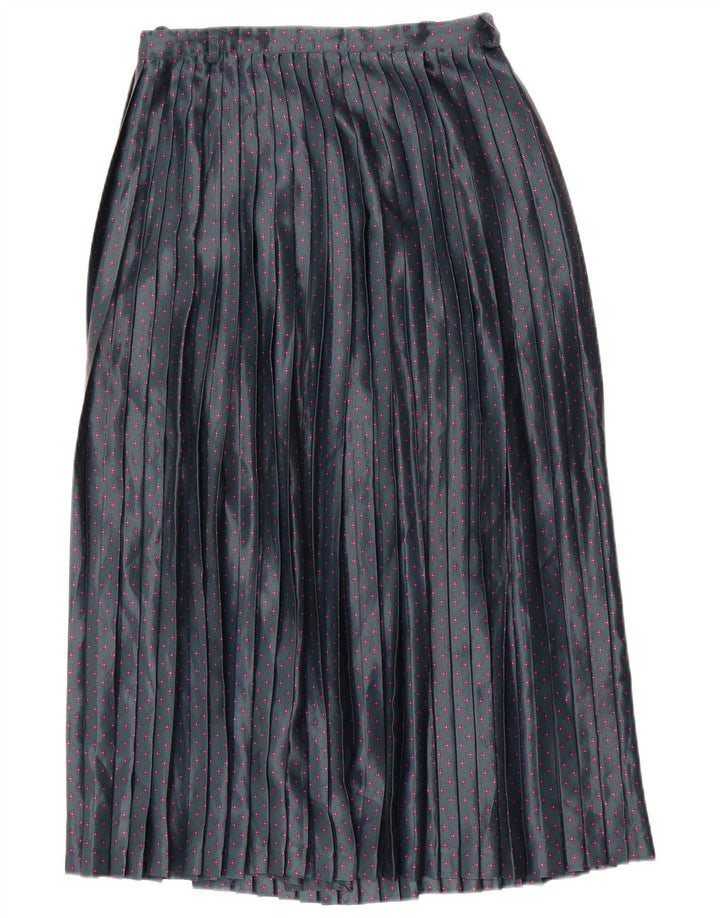 Haupt Fusta plisată cuțit pentru femei W28 Medium Green Floral