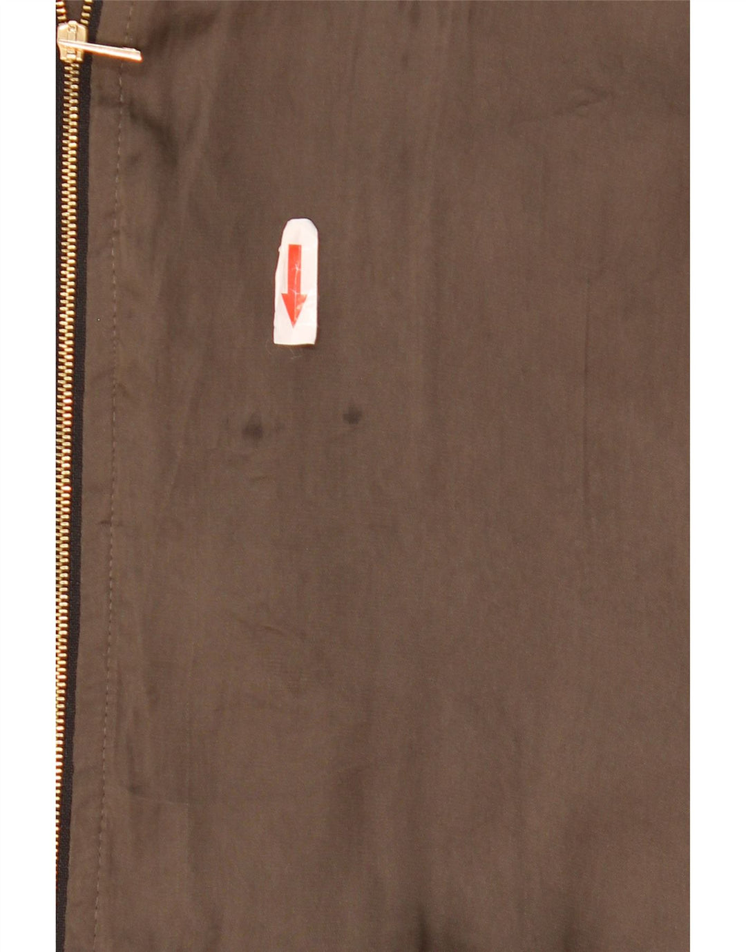Jachetă bomber supradimensionată pentru femei Zara UK 10 Mic Kaki Poliester color bloc