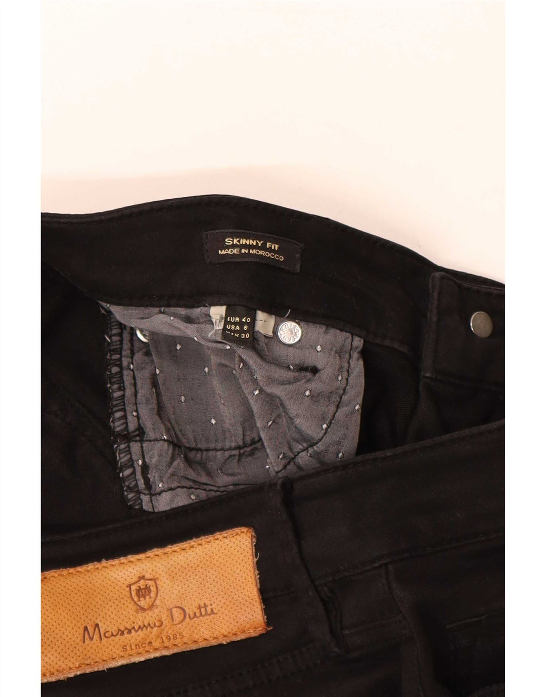 Massimo Dutti Blugi Skinny Crop pentru Damă EU 40 Medium W30 L26 Negri