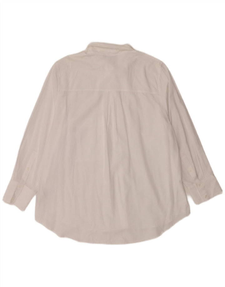 Cămașă supradimensionată pentru femei Marks & Spencer UK 18 XL Bumbac alb