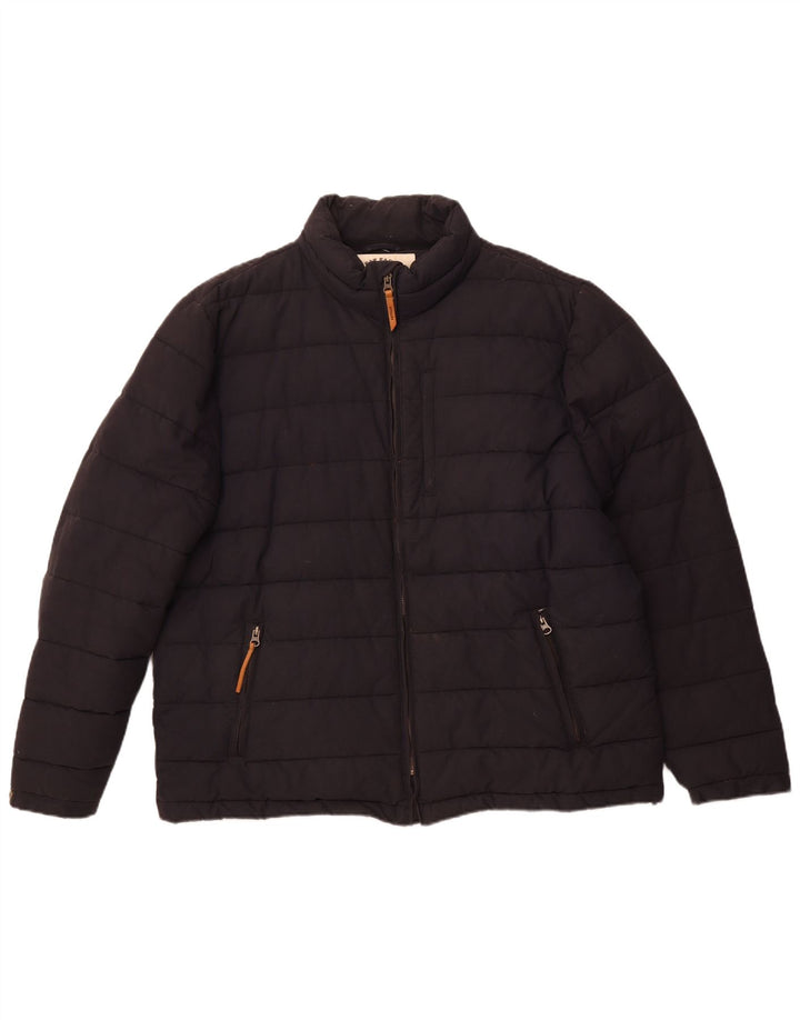 Jachetă căptușită pentru bărbați FAT FACE UK 44 2XL Bumbac negru