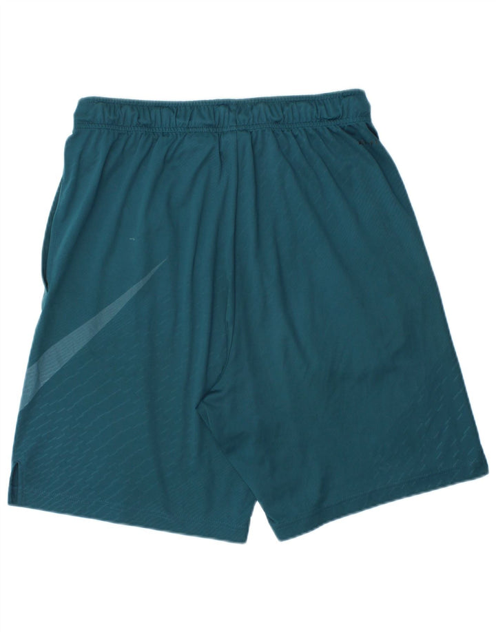 Pantaloni scurți sport Nike Dri Fit Graphic pentru bărbați, poliester cu dungi albastre medii