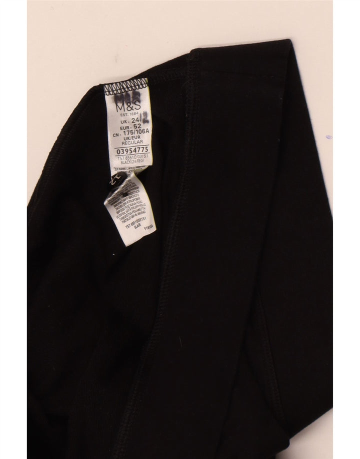 Leggings pentru femei Marks & Spencer UK 24 4XL bumbac negru