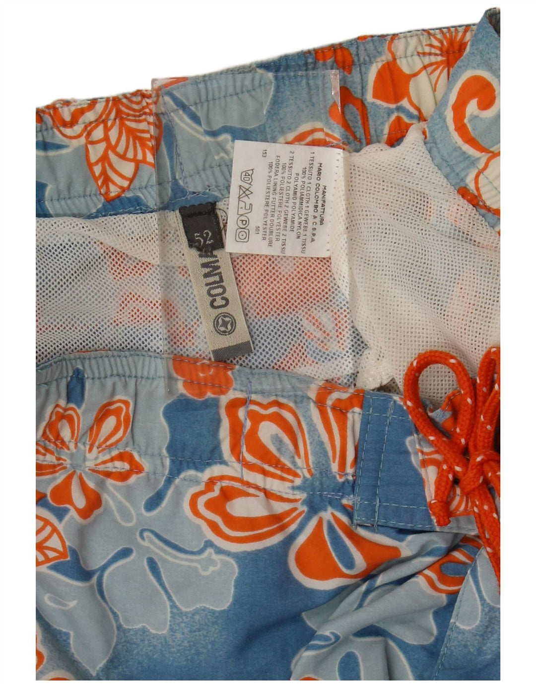 Pantaloni scurți de înot Colmar pentru bărbați EU 52, mari, albastru, cu flori din poliamidă