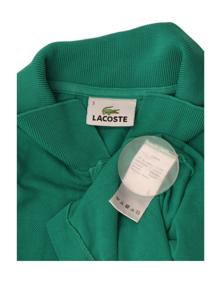 Tricou polo pentru bărbați LACOSTE Mărimea 3 Bumbac verde mic