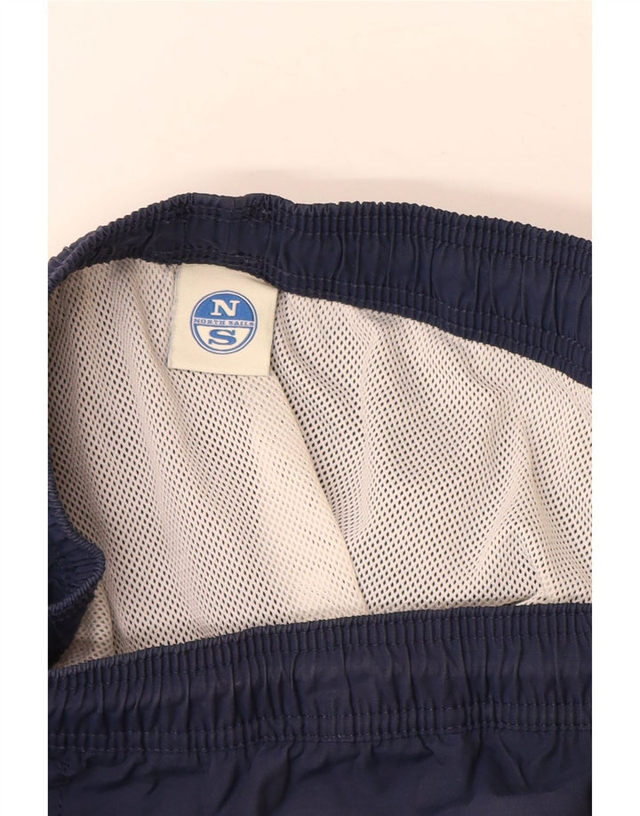 Pantaloni scurți de înot North Sails pentru bărbați, bumbac mediu albastru bleumarin